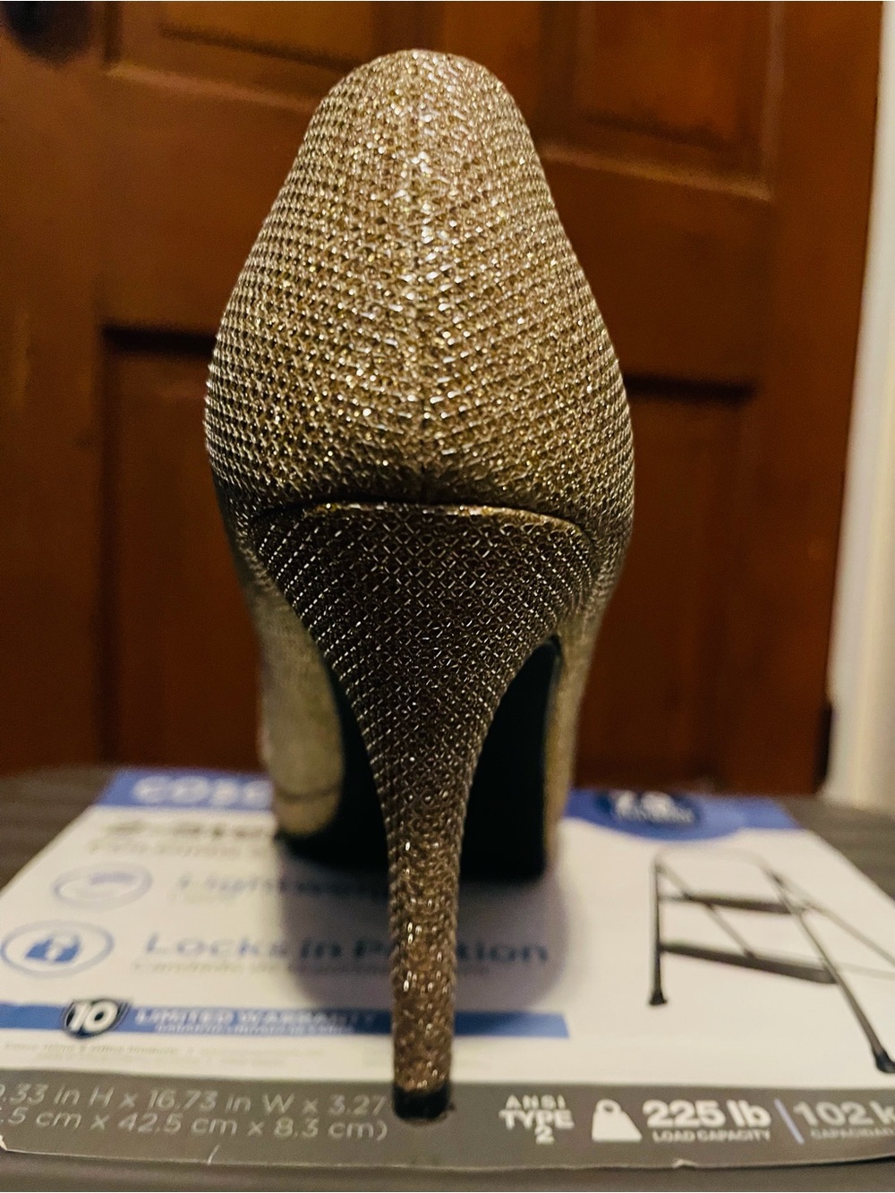 Elegant Women's Gold High Heel Pump